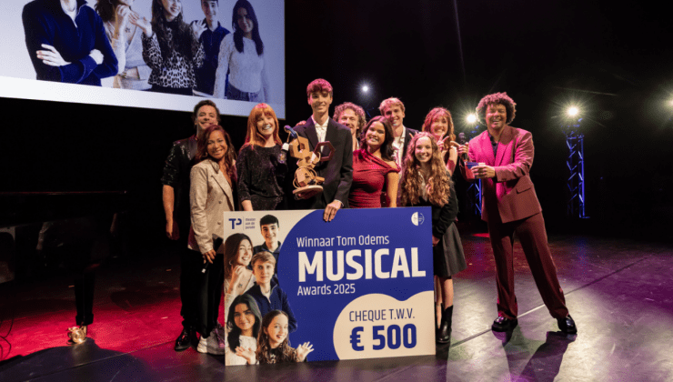 Noah van Mourik van het Stedelijk Gymnasium winnaar Tom Odems Musical Awards 2025