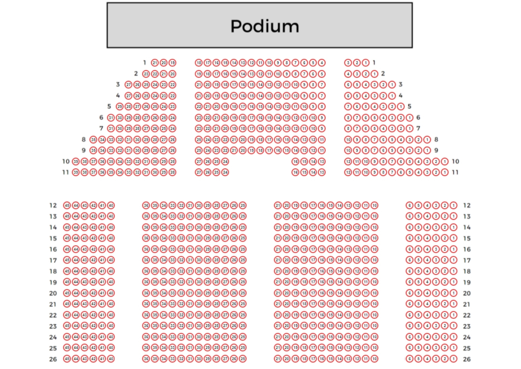 Plattegrond Beatrix Theater / Zaalplattegronden Het Park van Valen Hishich